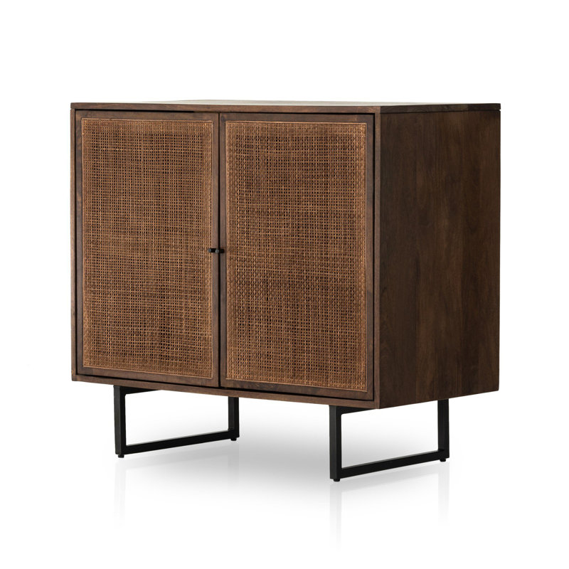 Carmel Solid Wood Accent Cabinet, Brown