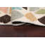 Tapis beige en laine noué à la main de conception unique 4 pi 7 po x 6 pi 6 po nouvel âge Calliandra