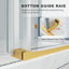 Cabine de douche coulissante sans cadre l 60 po x P 36 po x H 76 po avec verre brossé doré 3/8 po-130119044-129741594