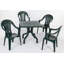 Leela Square Outdoor Dining Table With Umbrella Hole , 80cm cm W 80cm cm D-17857040