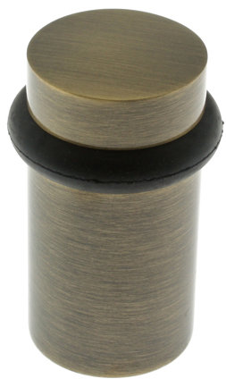 Solid Brass Floor Mount Stop, Antique Brass