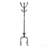 Coat Rack, Hall Tree, Free Standing, 8 Hooks, Entryway, 74"h, Bedroom, Black Metal, Transitional