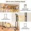 113 cm Rolling Clothes Rack