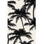 Papier peint palmiers avec silhouette tropicale