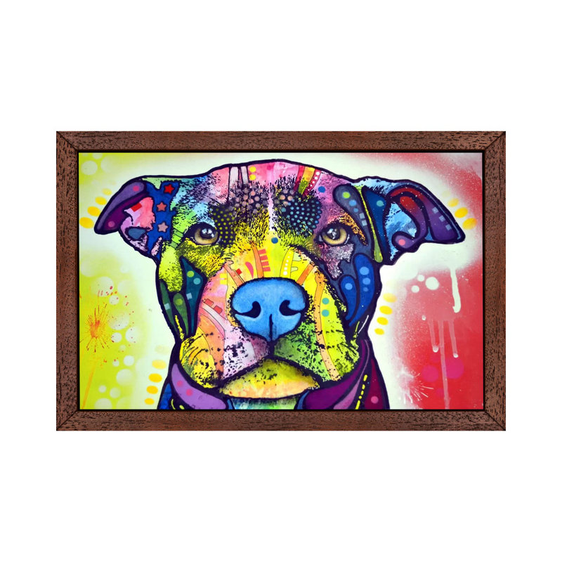 Love a Bull this Years Love 1 Piece Wall Art on Canvas, 101.6 cm H x 66.04 cm W, Brown Framed
