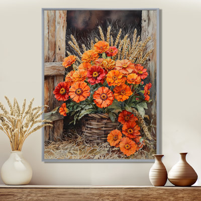 Daugherty Barnyard Harvest Bouquet Of Marigold II - impressions sur toile souci