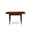 L'ensemble de 3 pièces de table de salle à manger moderne contient une table rectangulaire en bois avec Dropleaf et 2 chaises, noir et cerise-1575264150-1575264151-1575264149