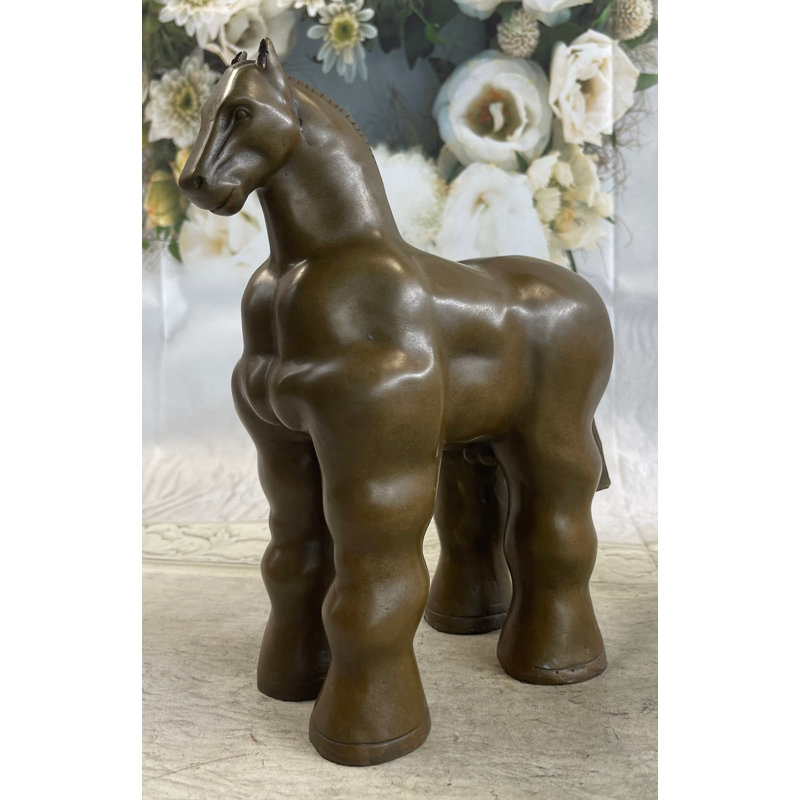 Sculpture de cheval de Troie art moderne