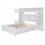 Lit en bois avec armoire et tablette tout-en-un-338939178