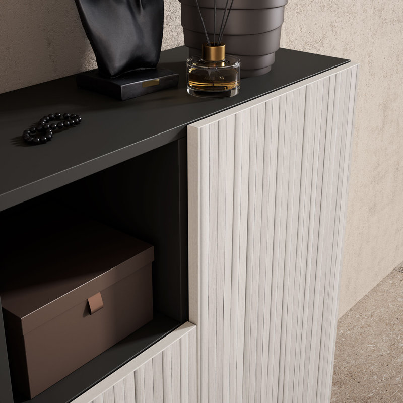 Moss 12 Pair Shoe Storage Cabinet, White Wood