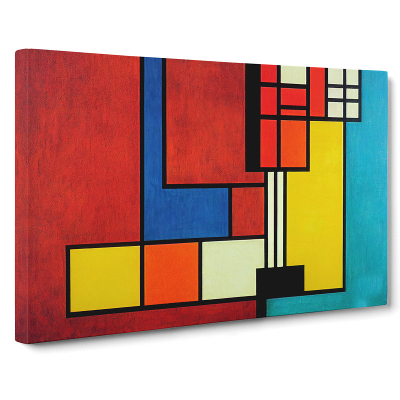 Cubism Art Abstract Vol.3 - Wrapped Canvas, 35cm H x 50cm W x 3cm D