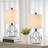 Blythe 19" Modern Forged Iron Table Lamp with Rotary Switch and Linen Shade-1484928939