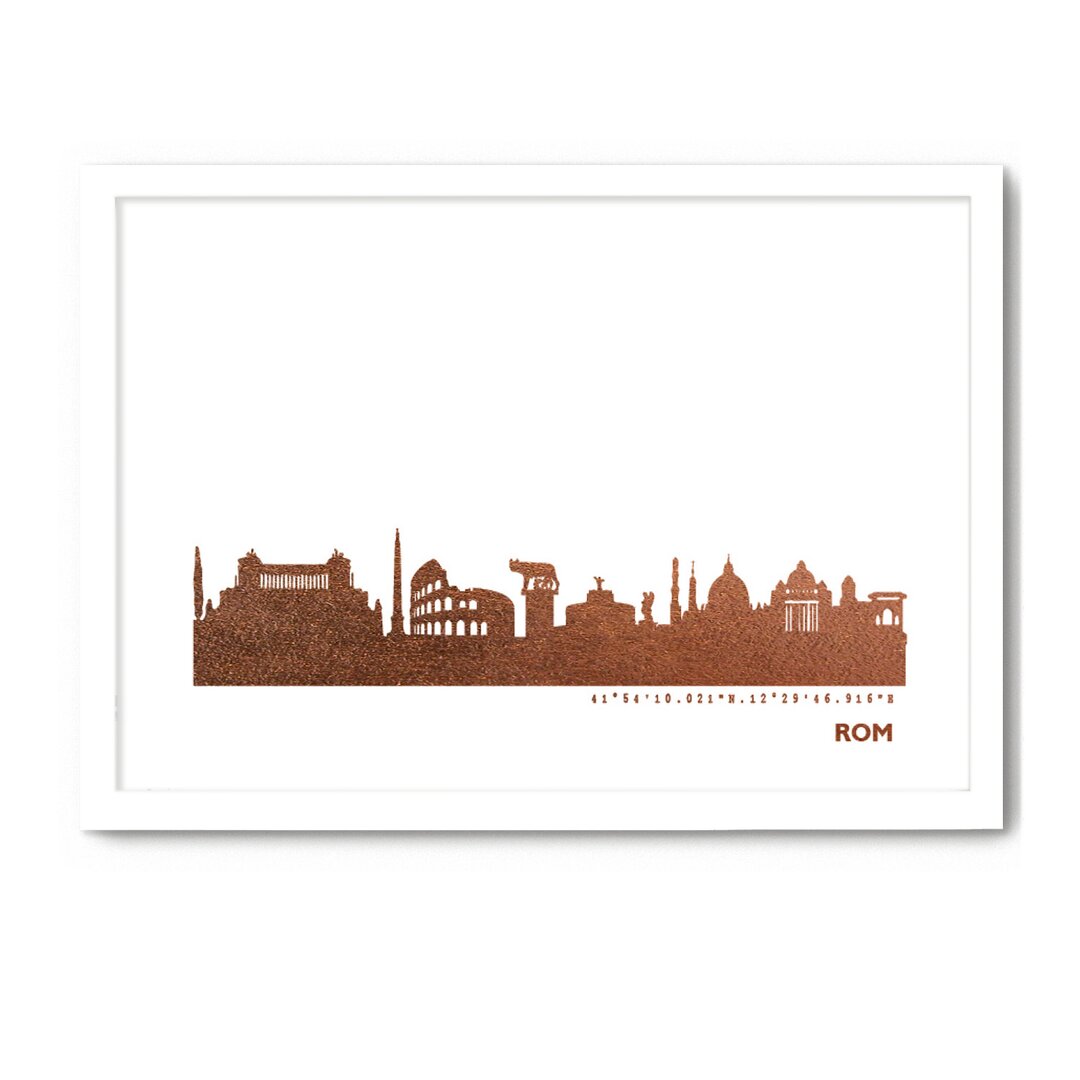 Gerahmtes Poster Rome Skyline