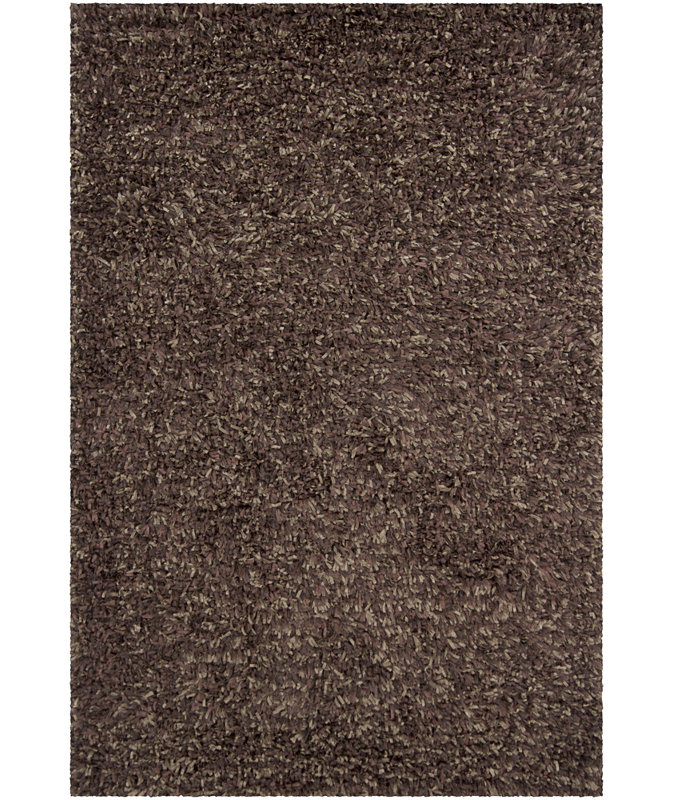 Etop Gray Area Rug, Rectangle 7'9" x 10'6", Brown