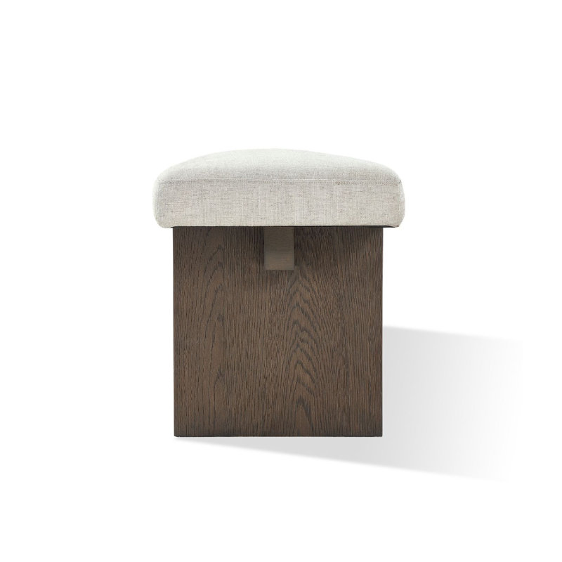 Leonna Linen Blend Upholstered Bench