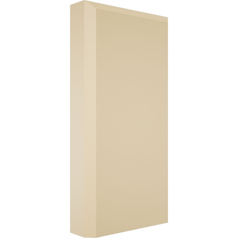 White Urethane Beveled Edge Plinth Block 7" x 3.5"