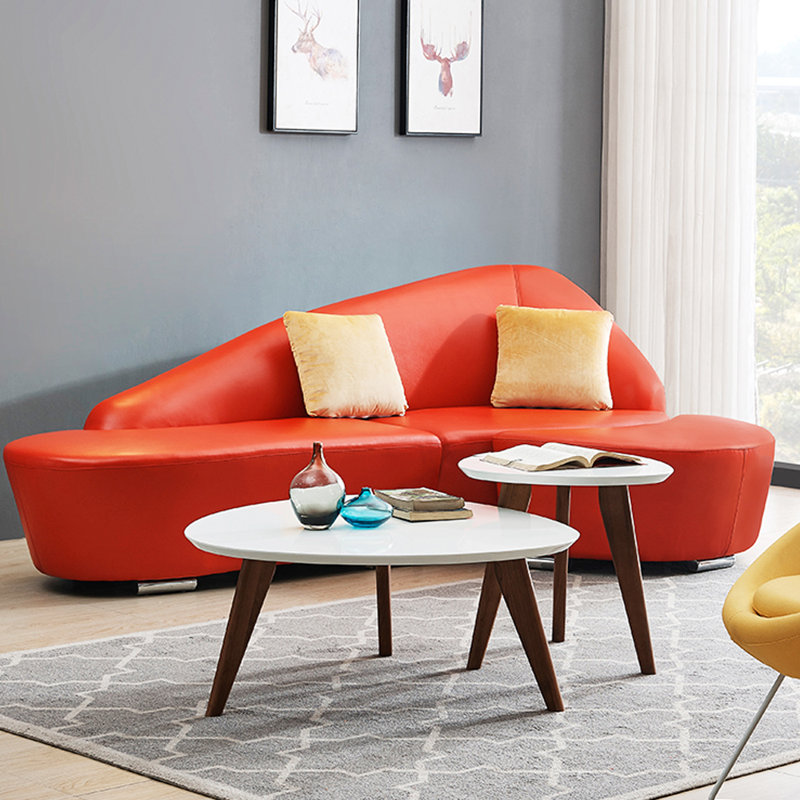Chaises longues d'intérieur en similicuir Arc, Orienté à droite