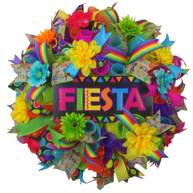 Fiesta Rainbow Wreath