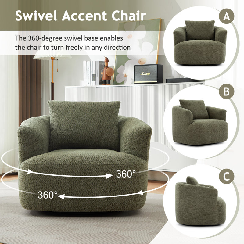 Chaise pivotante en érable Kendall