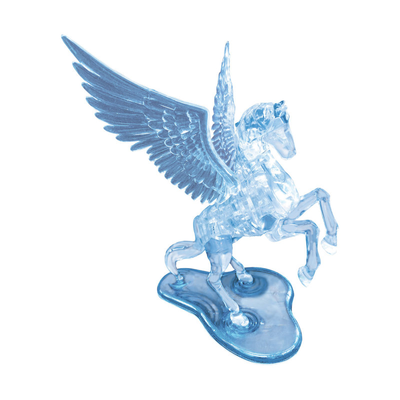 Étalon de puzzle 3D en cristal, Bleu
