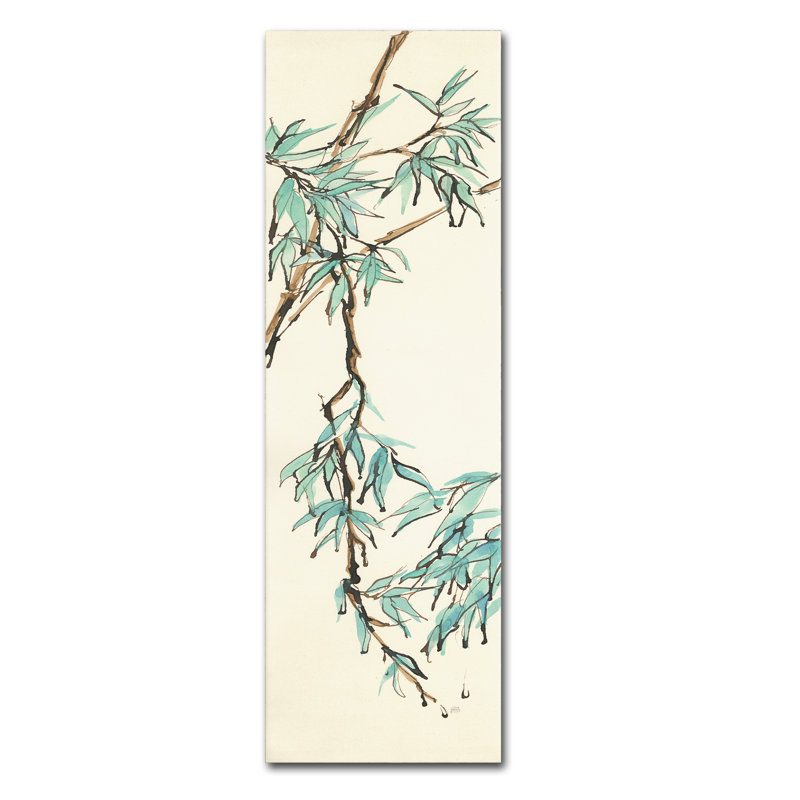 Reproduction d’art sur toile, "Summer Bamboo II" par Chris Paschke, H 32 po x l 10 po x P 2 po