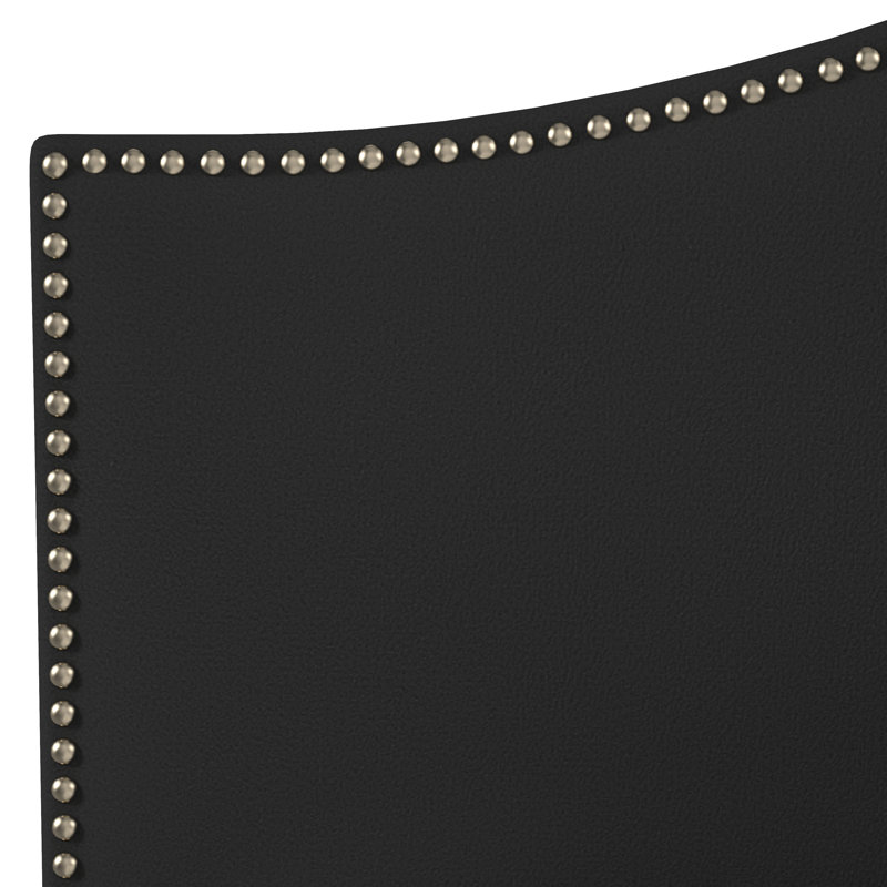 Brighton Upholstered Bed, California King, Black Velvet