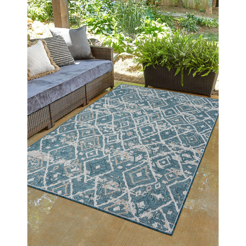Kemo Abstract Indoor Rug, Rectangle 7'7" x 10'