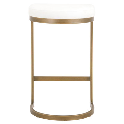 Kocher Upholstered Counter Stool with Metal Frame