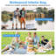 2 pièces 56L bacs de rangement pliables avec couvercle anti-poussière imperméable à l'eau intérieur sac poignée poignée de rangement empilable boîte de rangement pour Campin-1126573041-1126573040-1126573006