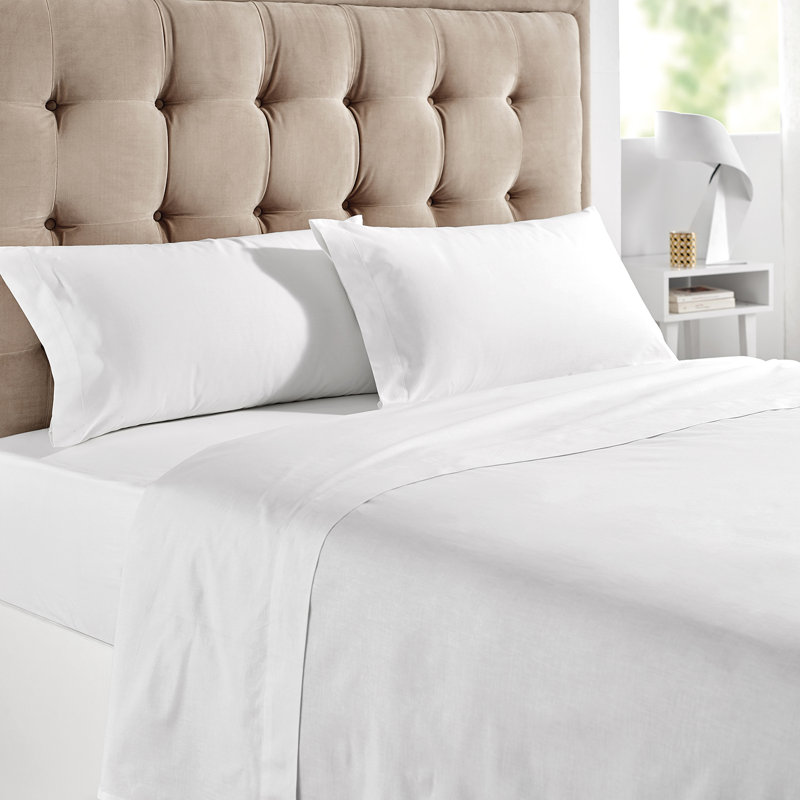 Erelah 100% Cotton Percale Sheet Set, 180 x 200 cm