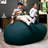 Big Joe Fuf Giant Foam Bean Bag Chair, Oversized Couch with Removable Cover for Kids, Teens, Adults, Deep Sea Velveteen, Durable Woven Polyester-119329751-77319909