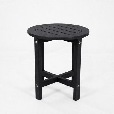 HDPE Outdoor Side Table, All-Weather Patio End Table