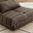 Swingle Soft Suede Floor Bean Bag Chair - Ergonomic Lazy Sofa Lounger with Lumbar Pillow for Living Room Bedroom-282134748