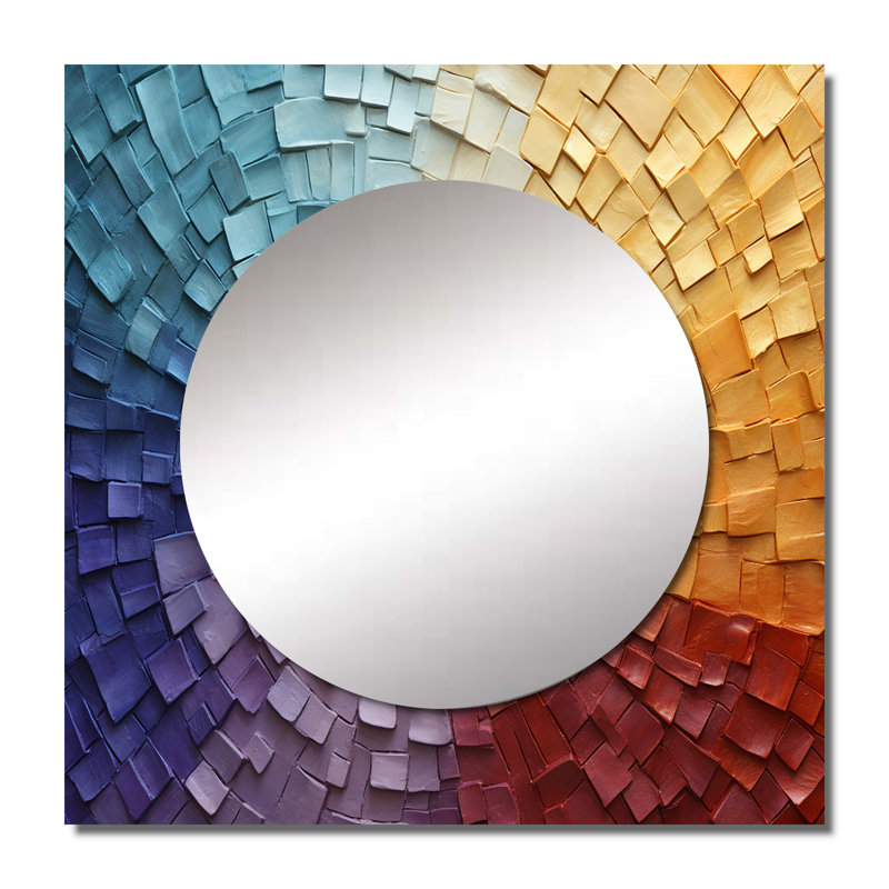 Miroir mural de salon Kierstin, 36 po x 36 po
