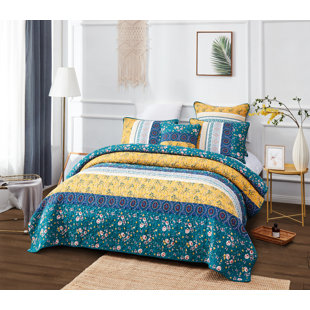 Cotton Floral Coverlet