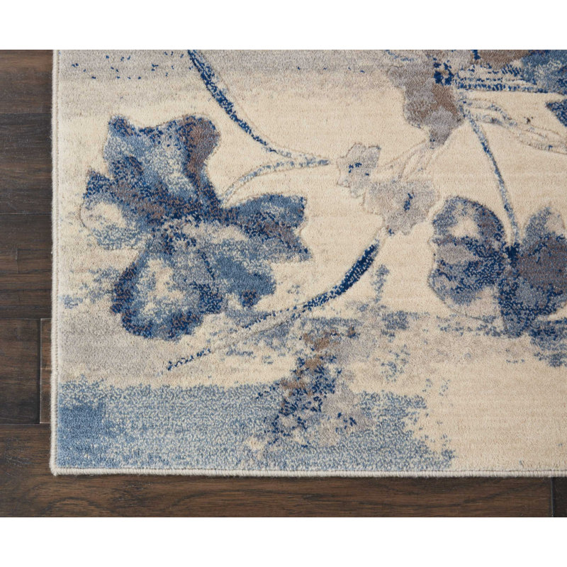 Floral Indoor Rug, Rectangle 2'6" x 4'