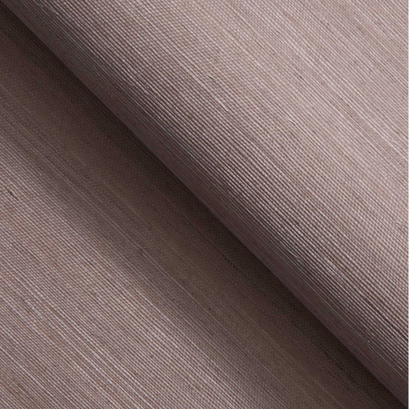 Sisal Monochromatic Authentic Grasscloth Wallpaper, Purple
