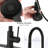 Stainless Steel Matte Black Kitchen Faucet With Pull Down & Soap Dispenser, 360 Rotatable Spout, Scratch Rust , 1.8Gpm Flow Rate Scratch-, Rust-,-740247544