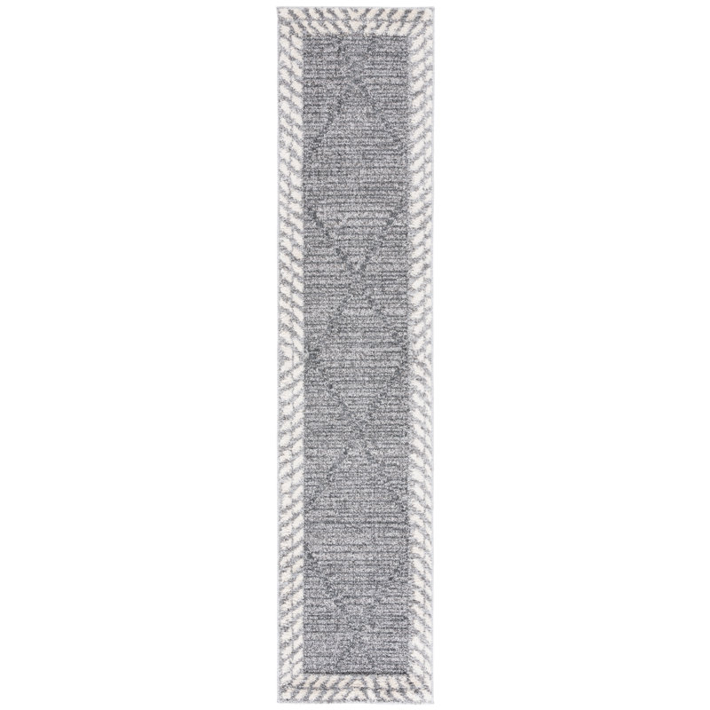 Martha Stewart Lucia Shag Performance Geometric Rug, Runner 2' x 8'