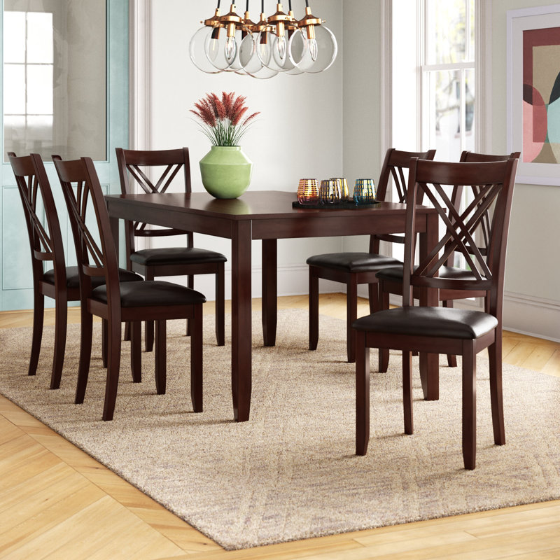 Lark Manor Amunet 7 - Piece Alder Dining Set & Reviews | Wayfair