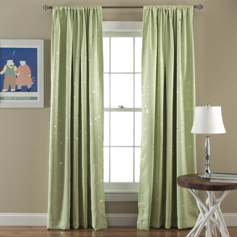 Star Room Darkening Pair, 52"W x 84"L, Neutral