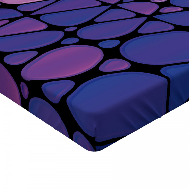 Microfiber Geometric Fitted Sheet, Twin XL Fitted Sheet