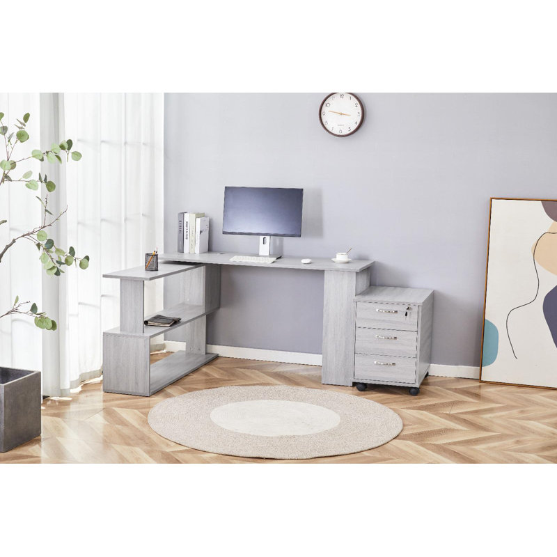 Shonnell Piece Computer Desk Office Set, Black