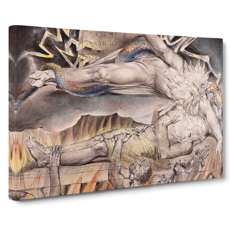 Jobs Evil Dreams by William Blake - Wrapped Canvas, 35cm H x 50cm W x 3cm D