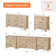  Ensemble de commode de chambre 3 pièces, commode 9 tiroirs et commode 3 tiroirs Haikey
