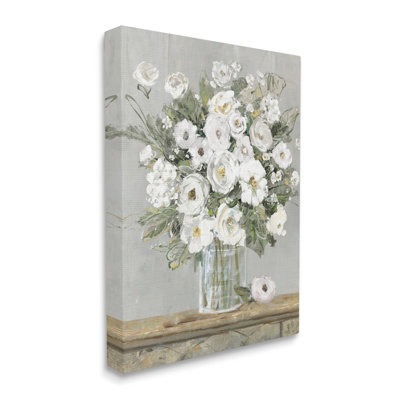 Peinture de bouquet blanc
