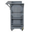 Chariot de barbecue extérieur avec plateau en acier inoxydable-123653411