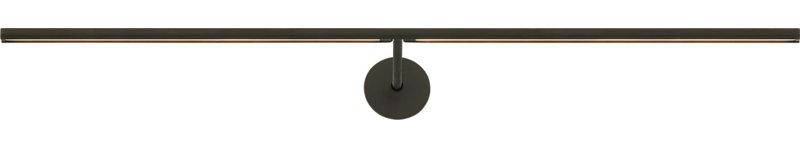 Plural Dome Picture Light, Bronze, 0.5" H x 30" W x 8.9" D, 20.8