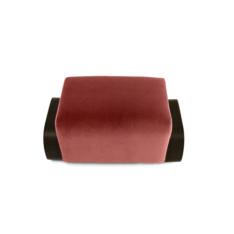 Cayenne Ottoman, Bittersweet Velvet