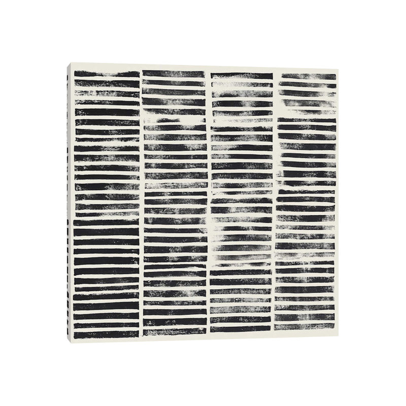 « stripe block prints ii », reproduction sur toile, H 37 po x l 37 po x P 1,5 po, Toile tendue, Pas de tapis